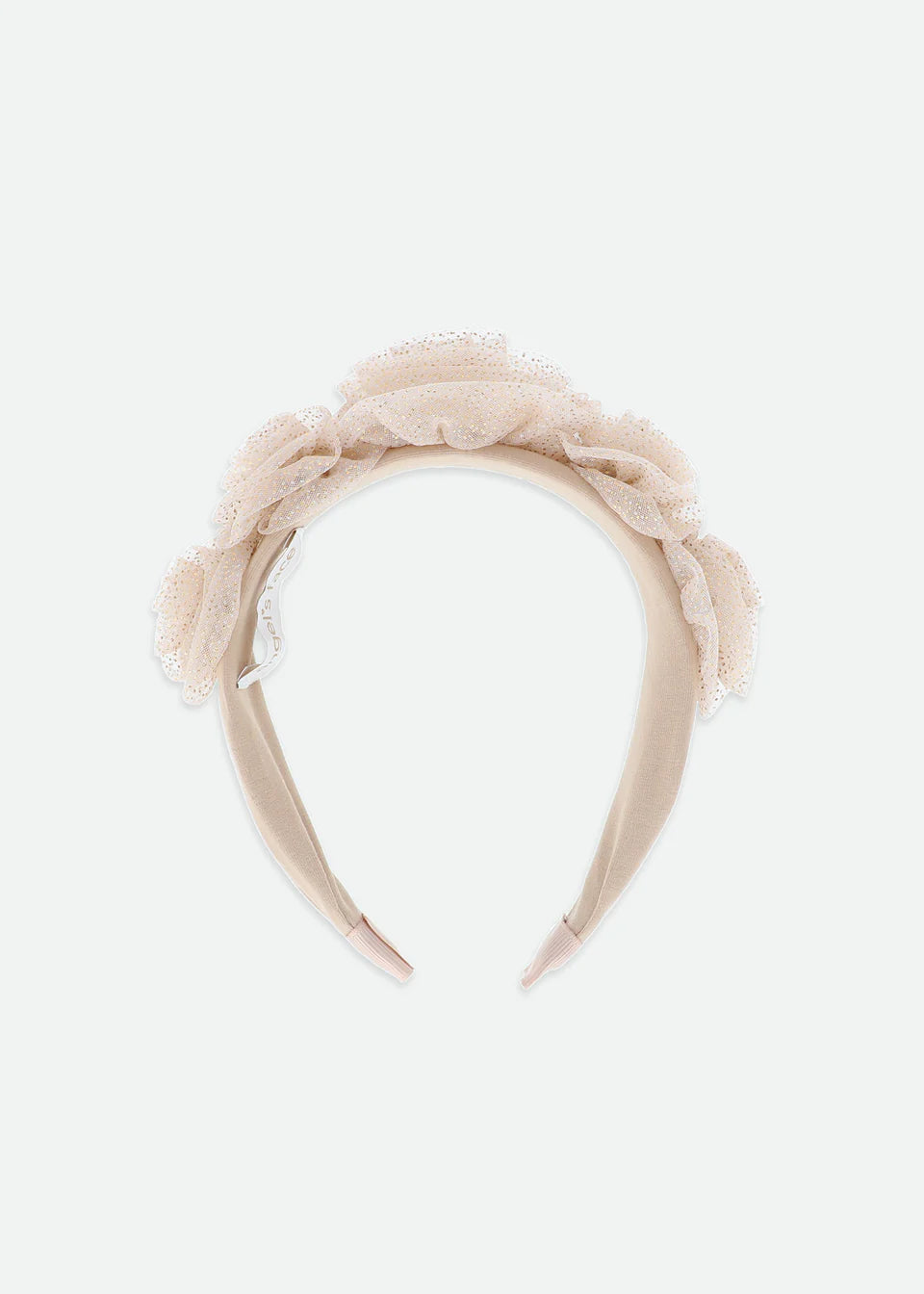 Rosie Tulle Headband in Sand